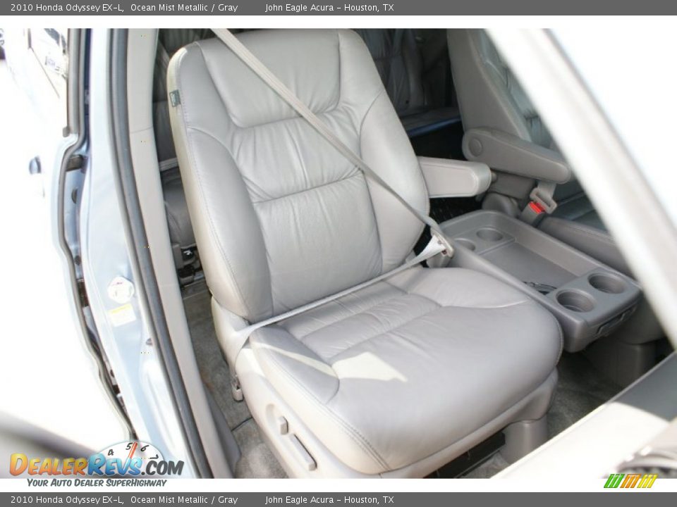 2010 Honda Odyssey EX-L Ocean Mist Metallic / Gray Photo #22