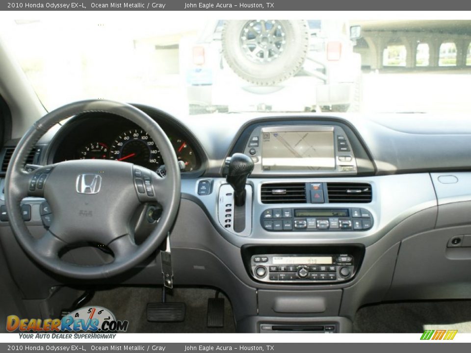 2010 Honda Odyssey EX-L Ocean Mist Metallic / Gray Photo #24