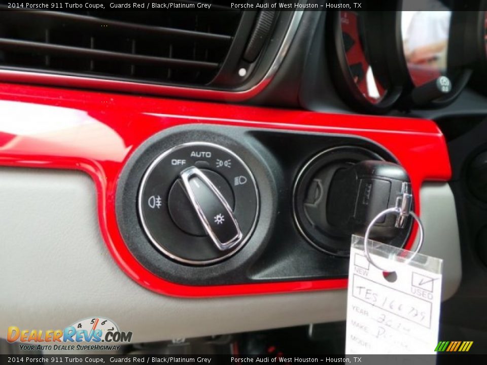 2014 Porsche 911 Turbo Coupe Guards Red / Black/Platinum Grey Photo #31