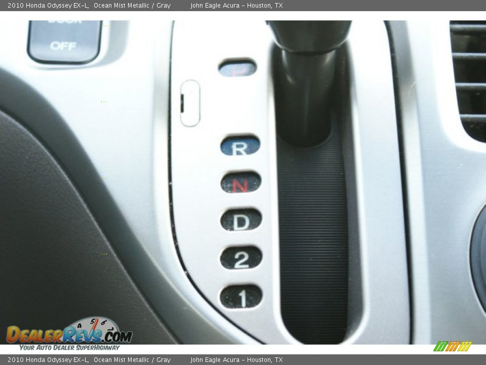 2010 Honda Odyssey EX-L Ocean Mist Metallic / Gray Photo #34