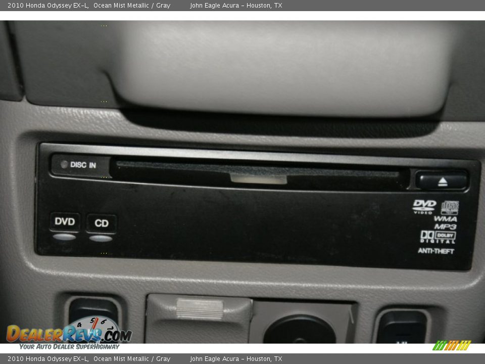 2010 Honda Odyssey EX-L Ocean Mist Metallic / Gray Photo #35