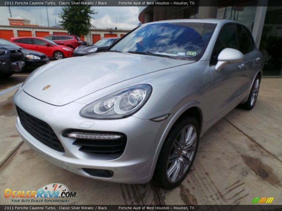 2011 Porsche Cayenne Turbo Classic Silver Metallic / Black Photo #3