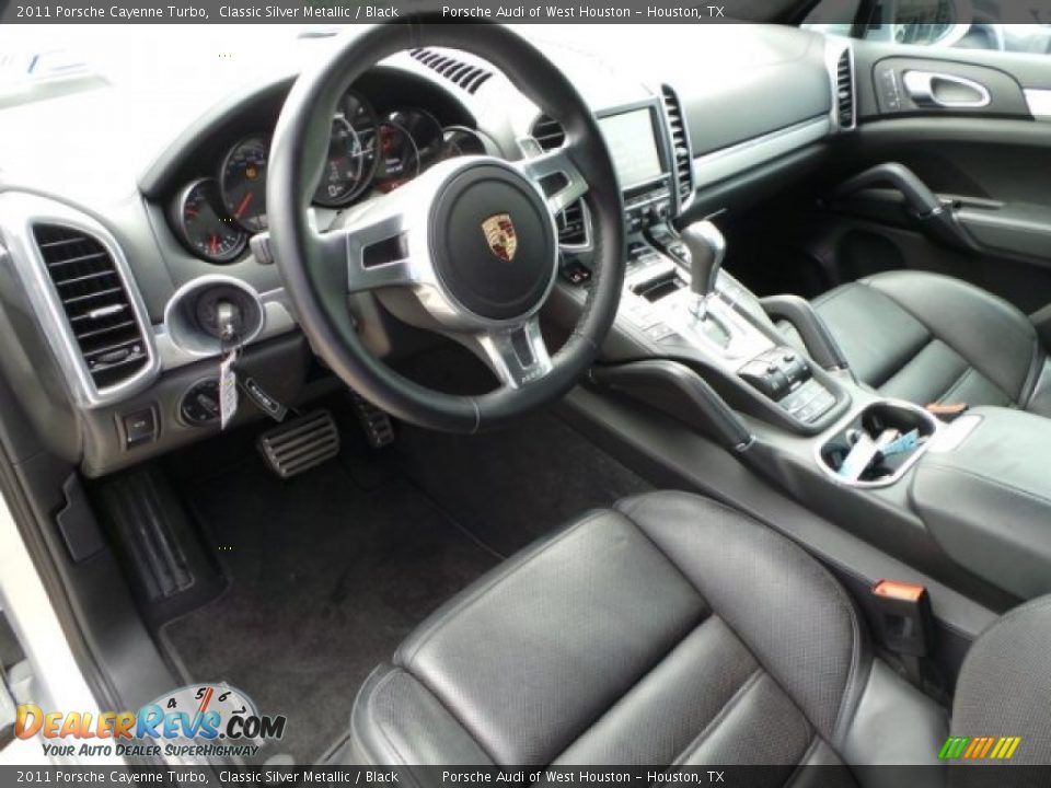 2011 Porsche Cayenne Turbo Classic Silver Metallic / Black Photo #16