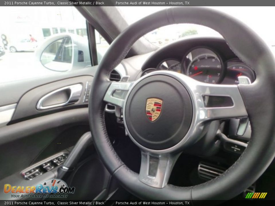 2011 Porsche Cayenne Turbo Classic Silver Metallic / Black Photo #34