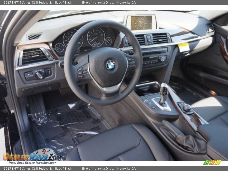 2015 BMW 3 Series 328i Sedan Jet Black / Black Photo #6