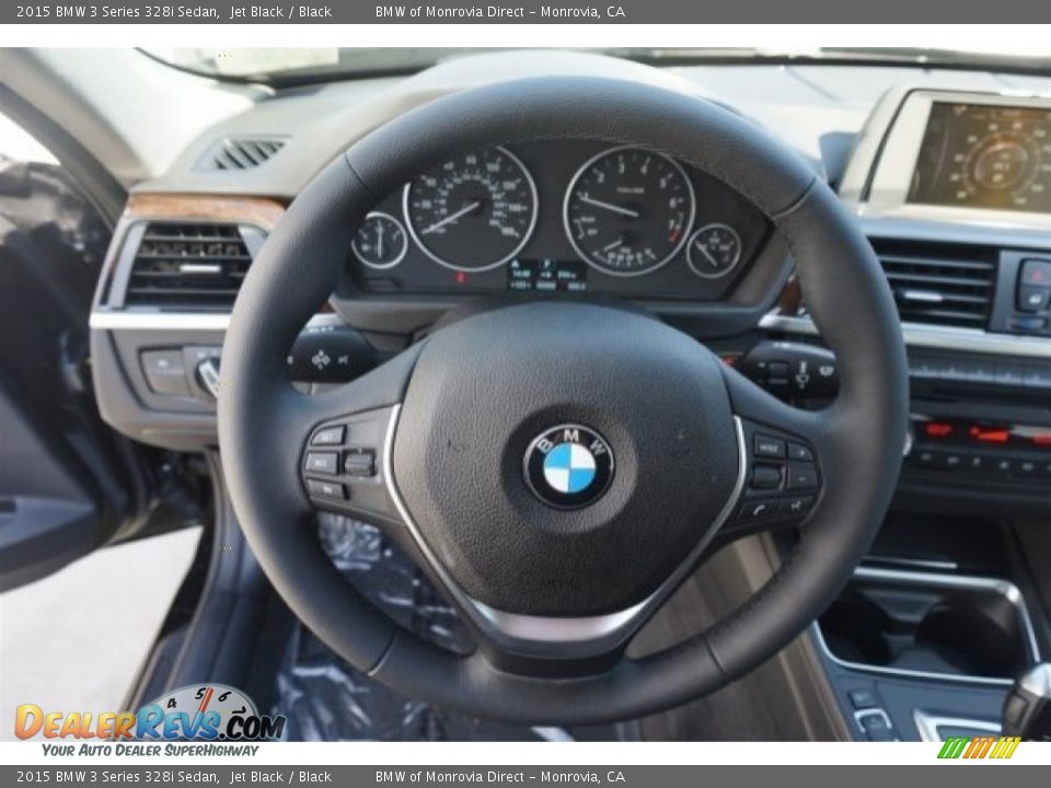 2015 BMW 3 Series 328i Sedan Jet Black / Black Photo #9