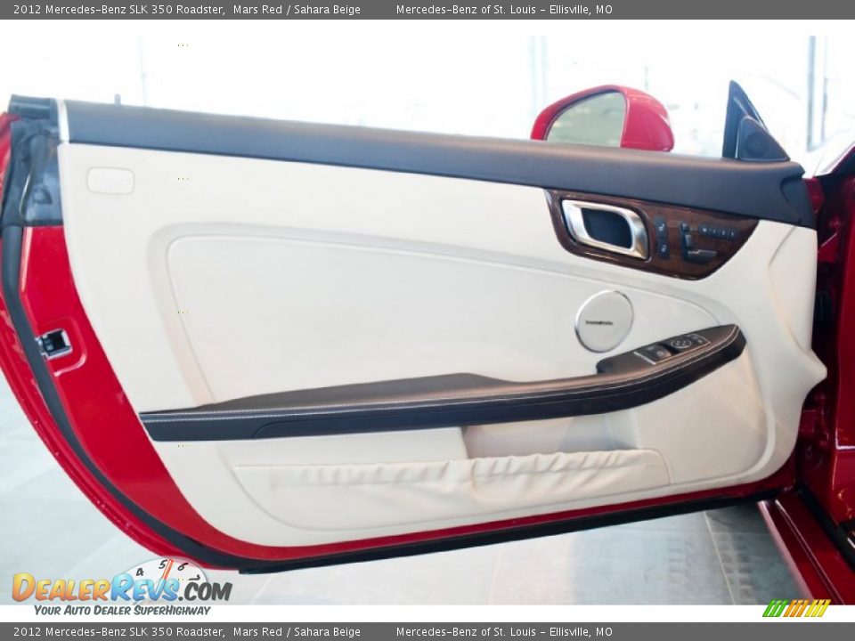 2012 Mercedes-Benz SLK 350 Roadster Mars Red / Sahara Beige Photo #15