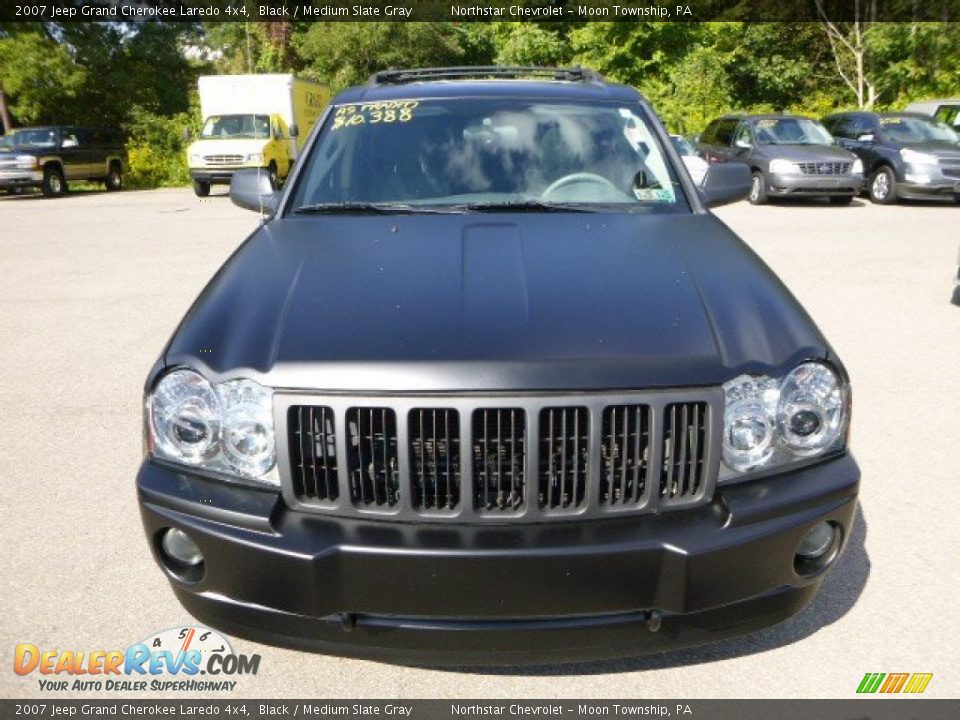 2007 Jeep Grand Cherokee Laredo 4x4 Black / Medium Slate Gray Photo #6