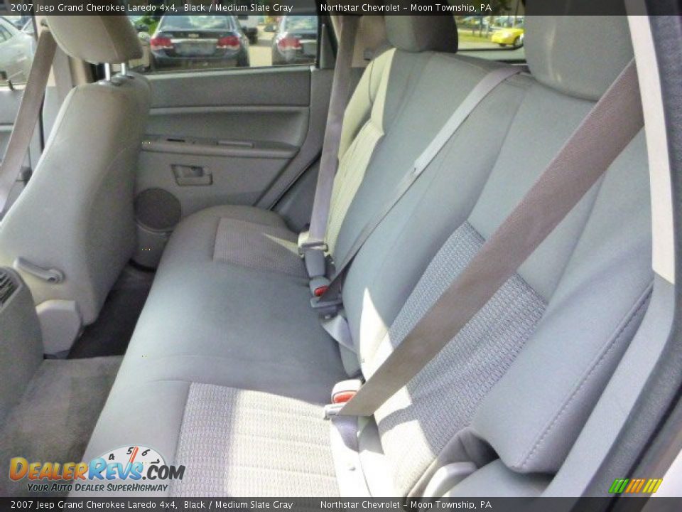 2007 Jeep Grand Cherokee Laredo 4x4 Black / Medium Slate Gray Photo #9