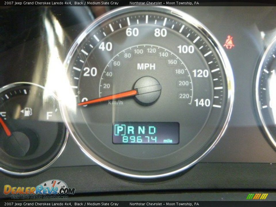 2007 Jeep Grand Cherokee Laredo 4x4 Black / Medium Slate Gray Photo #14