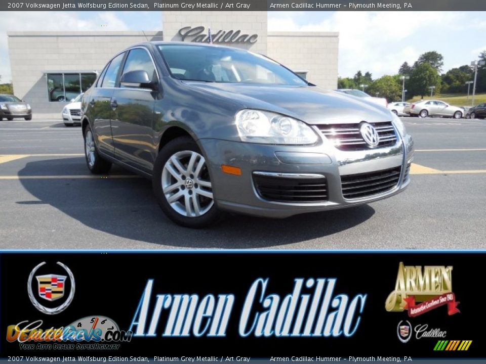 2007 Volkswagen Jetta Wolfsburg Edition Sedan Platinum Grey Metallic / Art Gray Photo #1