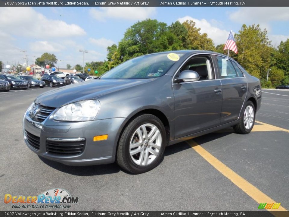 2007 Volkswagen Jetta Wolfsburg Edition Sedan Platinum Grey Metallic / Art Gray Photo #3