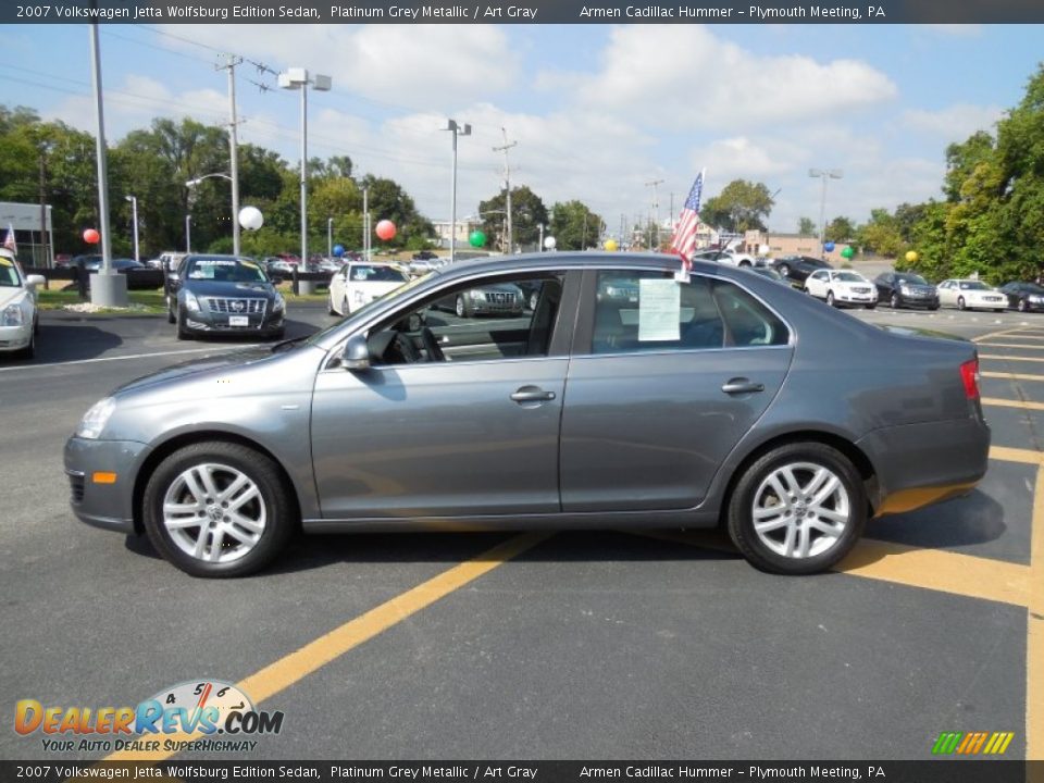 2007 Volkswagen Jetta Wolfsburg Edition Sedan Platinum Grey Metallic / Art Gray Photo #4