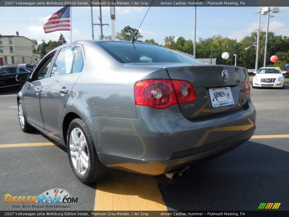 2007 Volkswagen Jetta Wolfsburg Edition Sedan Platinum Grey Metallic / Art Gray Photo #5