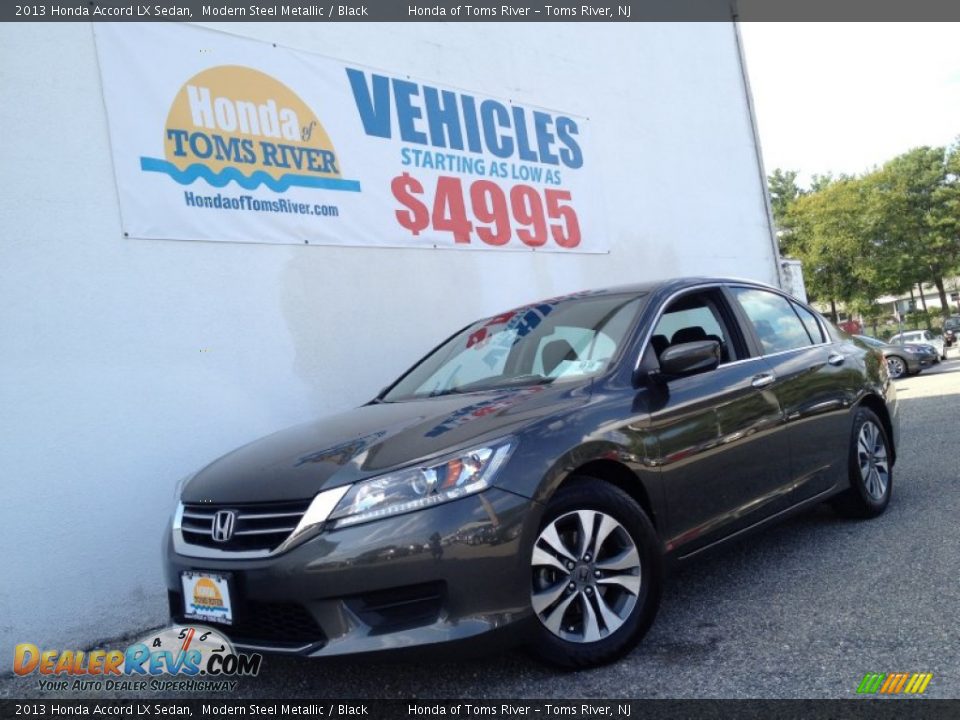 2013 Honda Accord LX Sedan Modern Steel Metallic / Black Photo #1