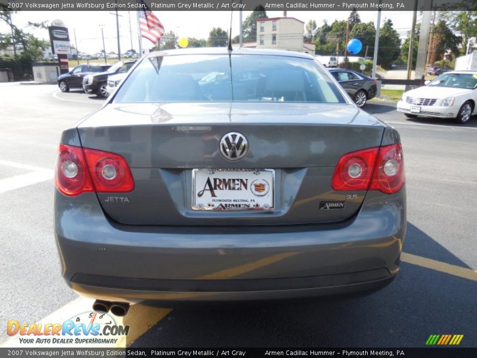 2007 Volkswagen Jetta Wolfsburg Edition Sedan Platinum Grey Metallic / Art Gray Photo #6