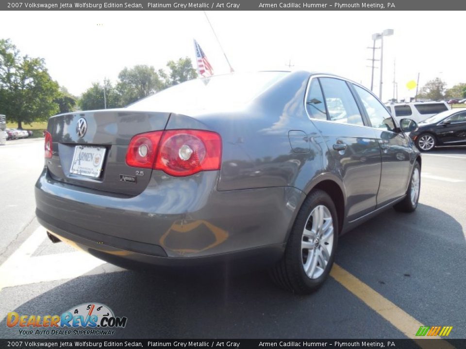 2007 Volkswagen Jetta Wolfsburg Edition Sedan Platinum Grey Metallic / Art Gray Photo #7