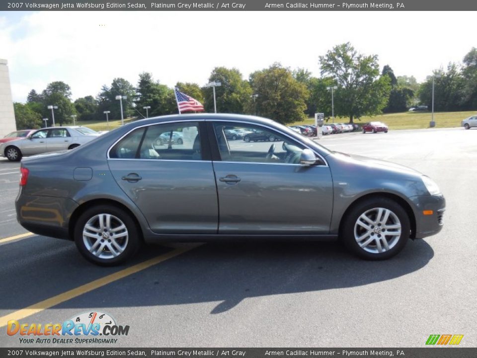 2007 Volkswagen Jetta Wolfsburg Edition Sedan Platinum Grey Metallic / Art Gray Photo #8