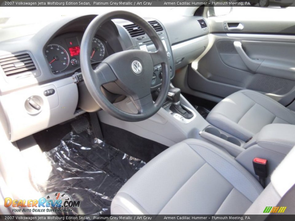 2007 Volkswagen Jetta Wolfsburg Edition Sedan Platinum Grey Metallic / Art Gray Photo #9