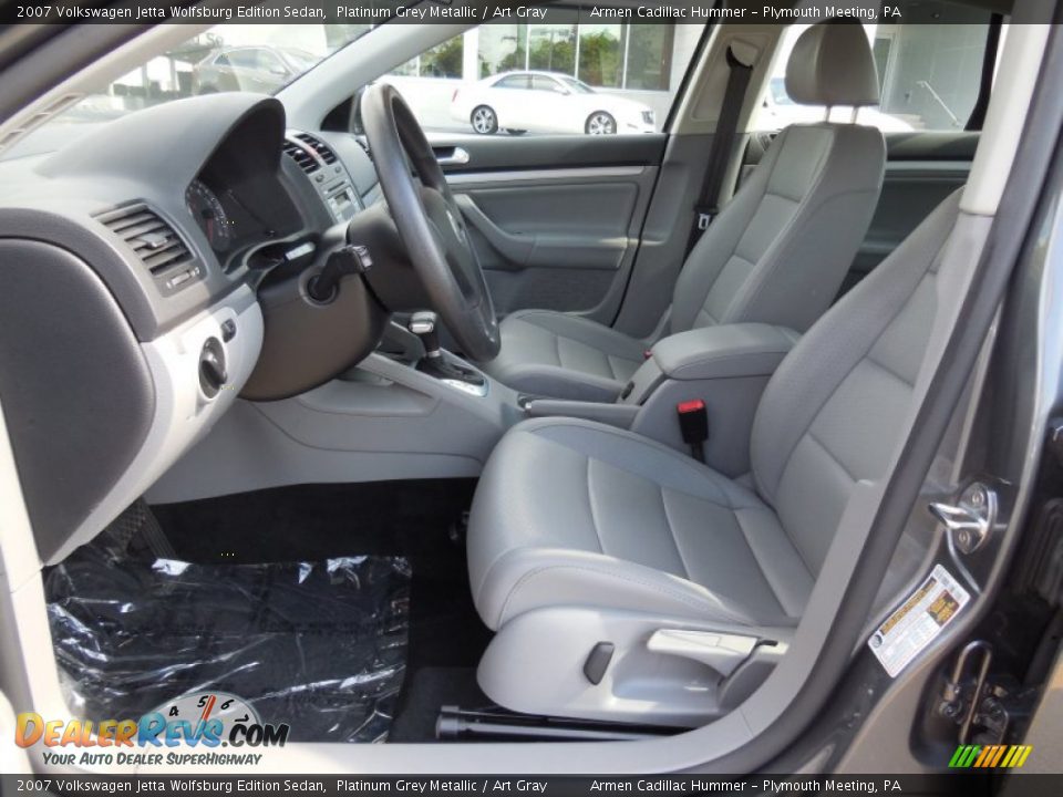 2007 Volkswagen Jetta Wolfsburg Edition Sedan Platinum Grey Metallic / Art Gray Photo #10