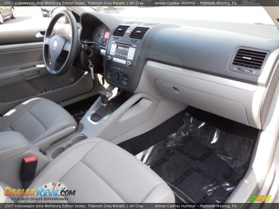 2007 Volkswagen Jetta Wolfsburg Edition Sedan Platinum Grey Metallic / Art Gray Photo #12
