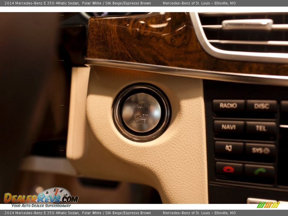 2014 Mercedes-Benz E 350 4Matic Sedan Polar White / Silk Beige/Espresso Brown Photo #28