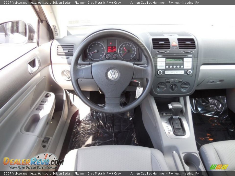 2007 Volkswagen Jetta Wolfsburg Edition Sedan Platinum Grey Metallic / Art Gray Photo #19