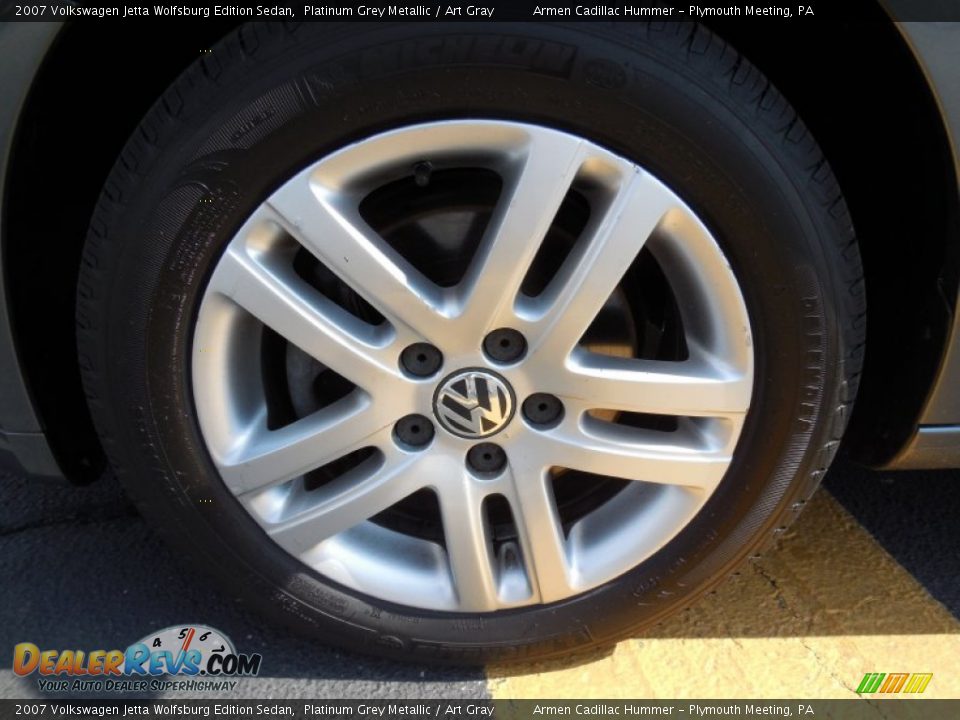 2007 Volkswagen Jetta Wolfsburg Edition Sedan Platinum Grey Metallic / Art Gray Photo #21