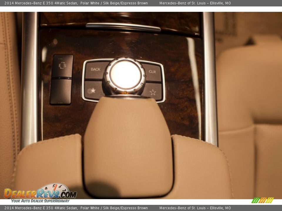 2014 Mercedes-Benz E 350 4Matic Sedan Polar White / Silk Beige/Espresso Brown Photo #32