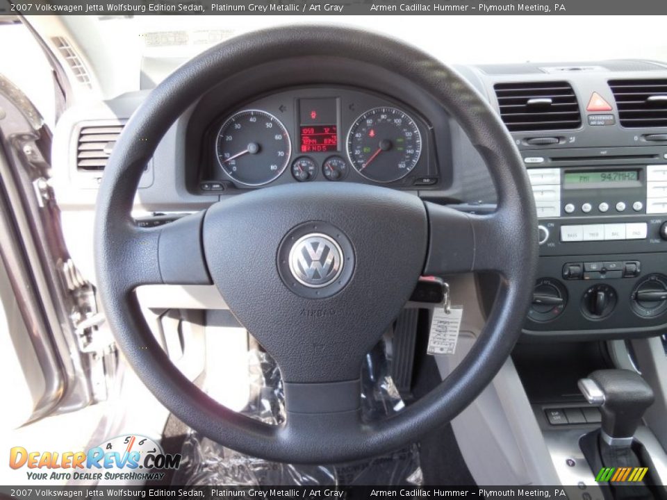 2007 Volkswagen Jetta Wolfsburg Edition Sedan Platinum Grey Metallic / Art Gray Photo #24
