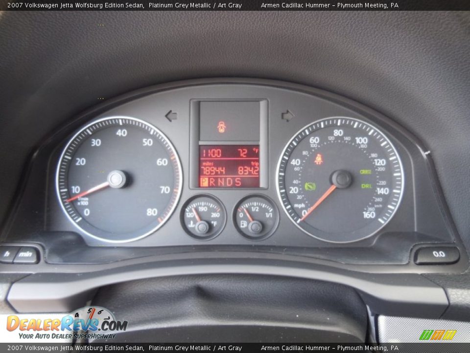 2007 Volkswagen Jetta Wolfsburg Edition Sedan Platinum Grey Metallic / Art Gray Photo #25