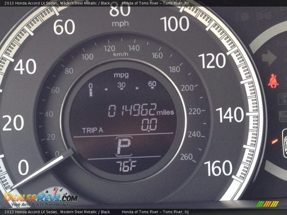 2013 Honda Accord LX Sedan Modern Steel Metallic / Black Photo #20