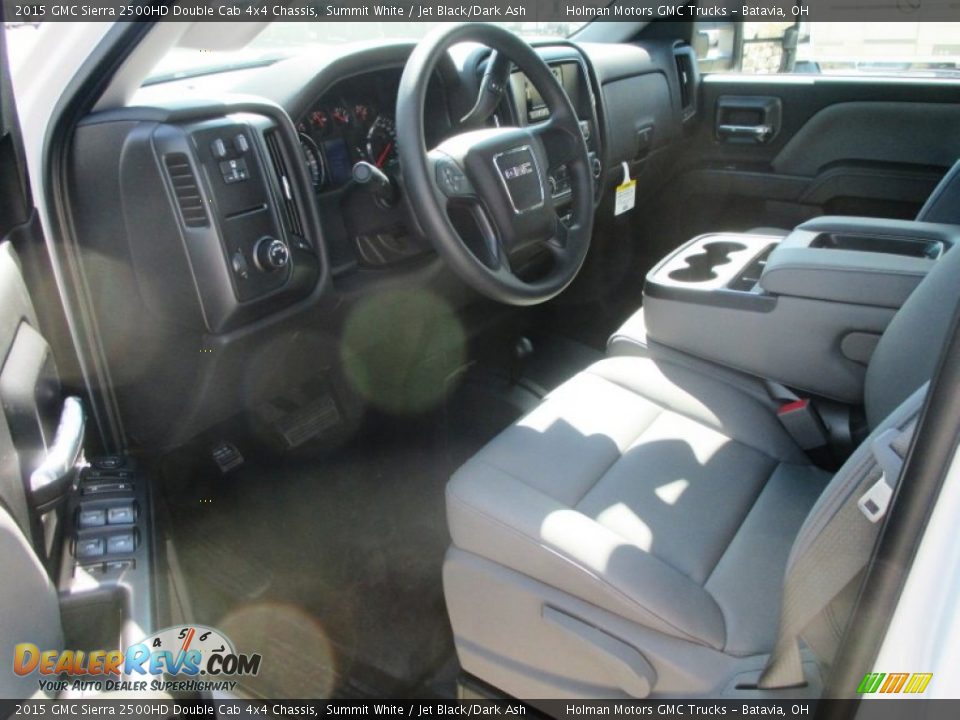 2015 GMC Sierra 2500HD Double Cab 4x4 Chassis Summit White / Jet Black/Dark Ash Photo #7