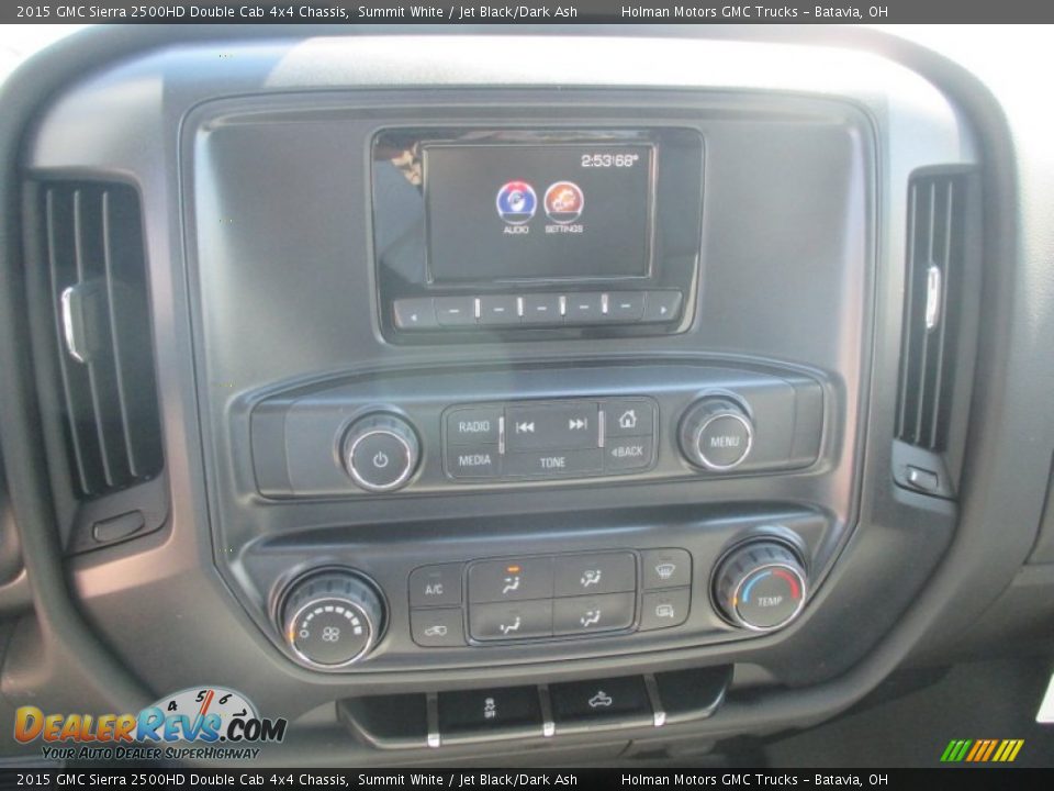 2015 GMC Sierra 2500HD Double Cab 4x4 Chassis Summit White / Jet Black/Dark Ash Photo #8