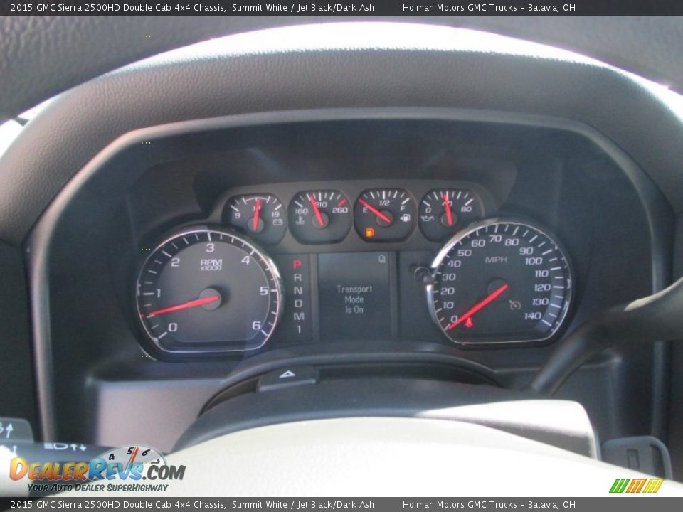 2015 GMC Sierra 2500HD Double Cab 4x4 Chassis Summit White / Jet Black/Dark Ash Photo #11