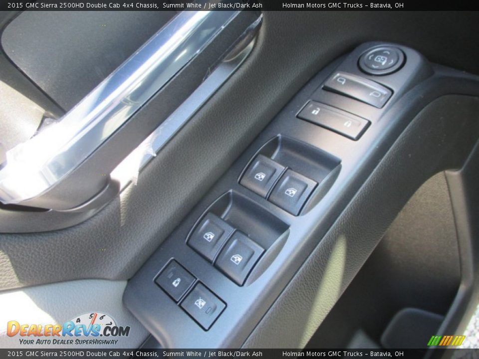 2015 GMC Sierra 2500HD Double Cab 4x4 Chassis Summit White / Jet Black/Dark Ash Photo #12