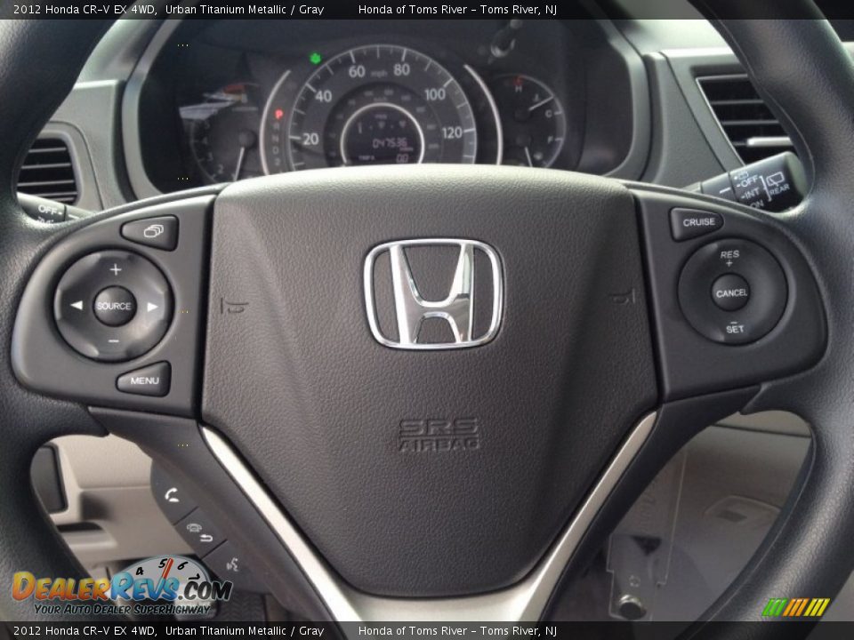 2012 Honda CR-V EX 4WD Urban Titanium Metallic / Gray Photo #20