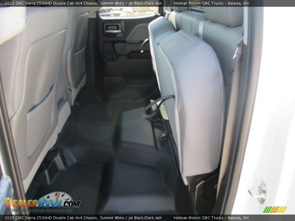 2015 GMC Sierra 2500HD Double Cab 4x4 Chassis Summit White / Jet Black/Dark Ash Photo #15