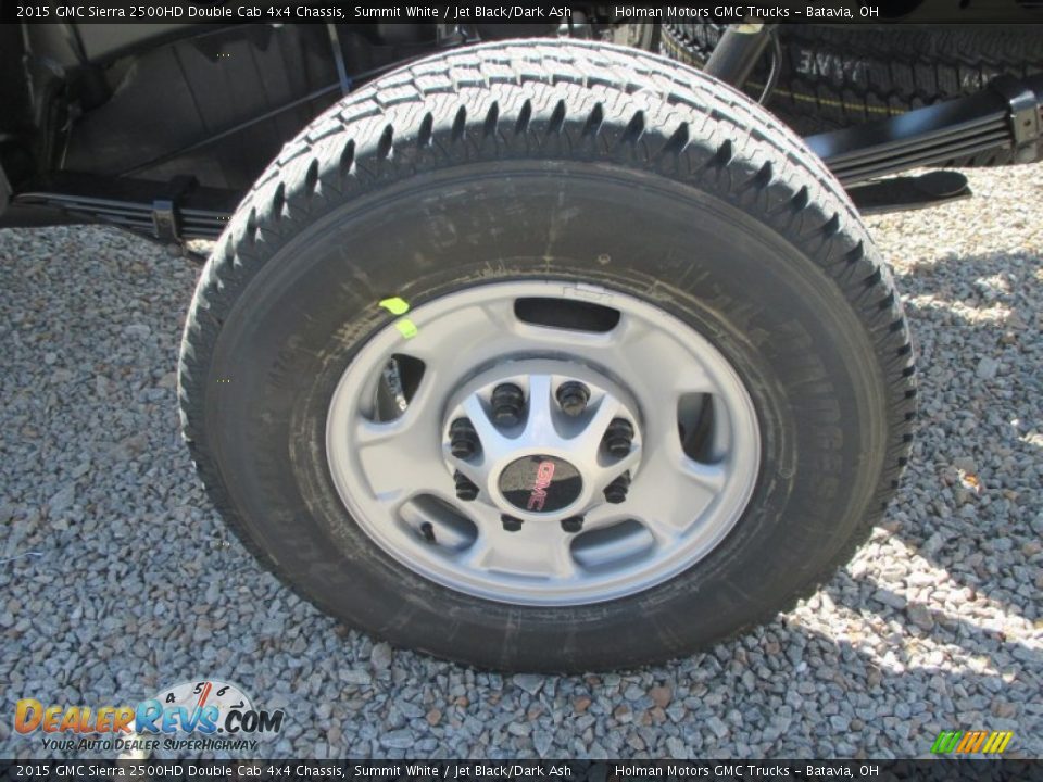 2015 GMC Sierra 2500HD Double Cab 4x4 Chassis Summit White / Jet Black/Dark Ash Photo #16