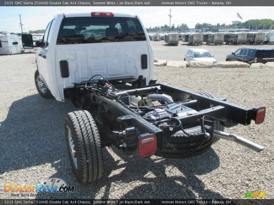 2015 GMC Sierra 2500HD Double Cab 4x4 Chassis Summit White / Jet Black/Dark Ash Photo #17
