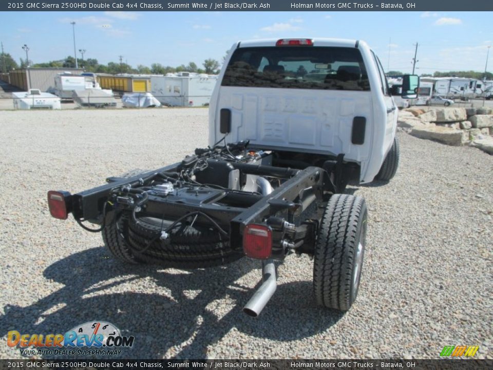 2015 GMC Sierra 2500HD Double Cab 4x4 Chassis Summit White / Jet Black/Dark Ash Photo #18