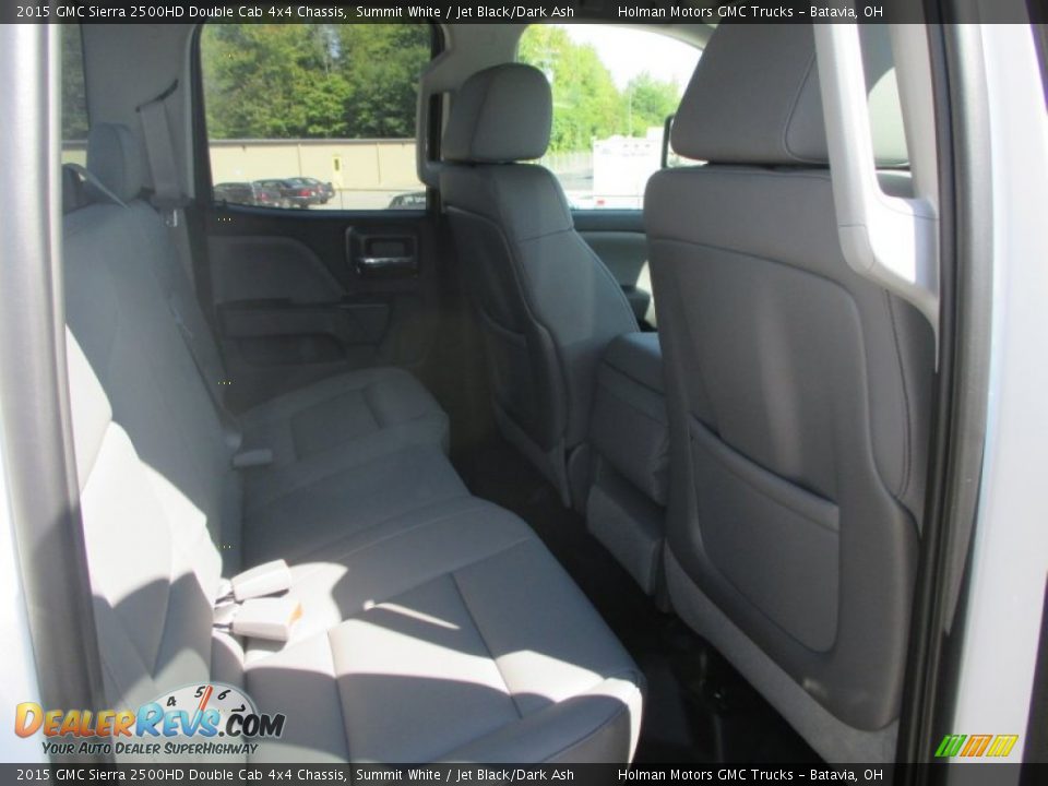 2015 GMC Sierra 2500HD Double Cab 4x4 Chassis Summit White / Jet Black/Dark Ash Photo #19
