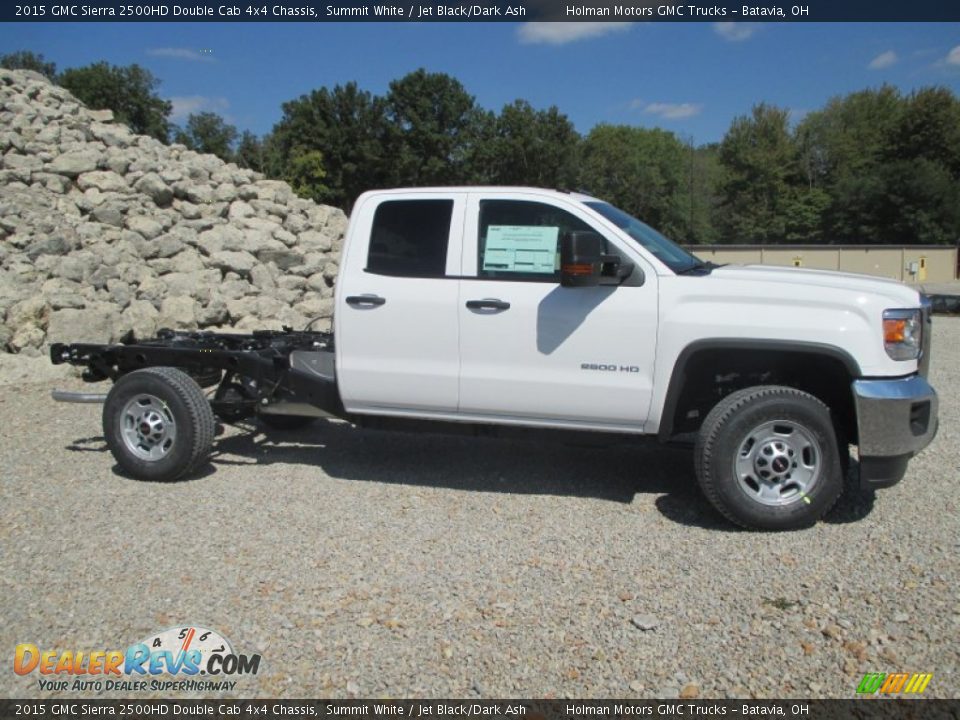 Summit White 2015 GMC Sierra 2500HD Double Cab 4x4 Chassis Photo #24