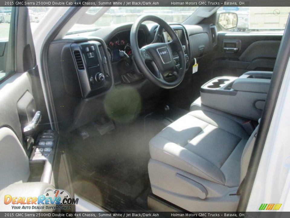 2015 GMC Sierra 2500HD Double Cab 4x4 Chassis Summit White / Jet Black/Dark Ash Photo #5