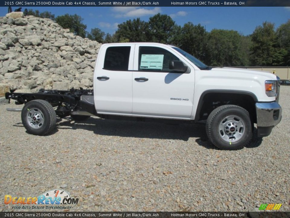 Summit White 2015 GMC Sierra 2500HD Double Cab 4x4 Chassis Photo #23
