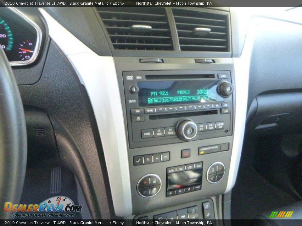 2010 Chevrolet Traverse LT AWD Black Granite Metallic / Ebony Photo #13