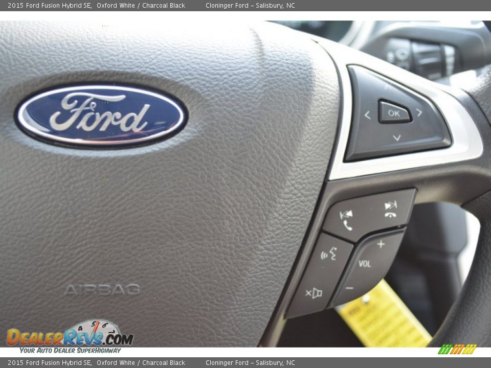 2015 Ford Fusion Hybrid SE Oxford White / Charcoal Black Photo #16