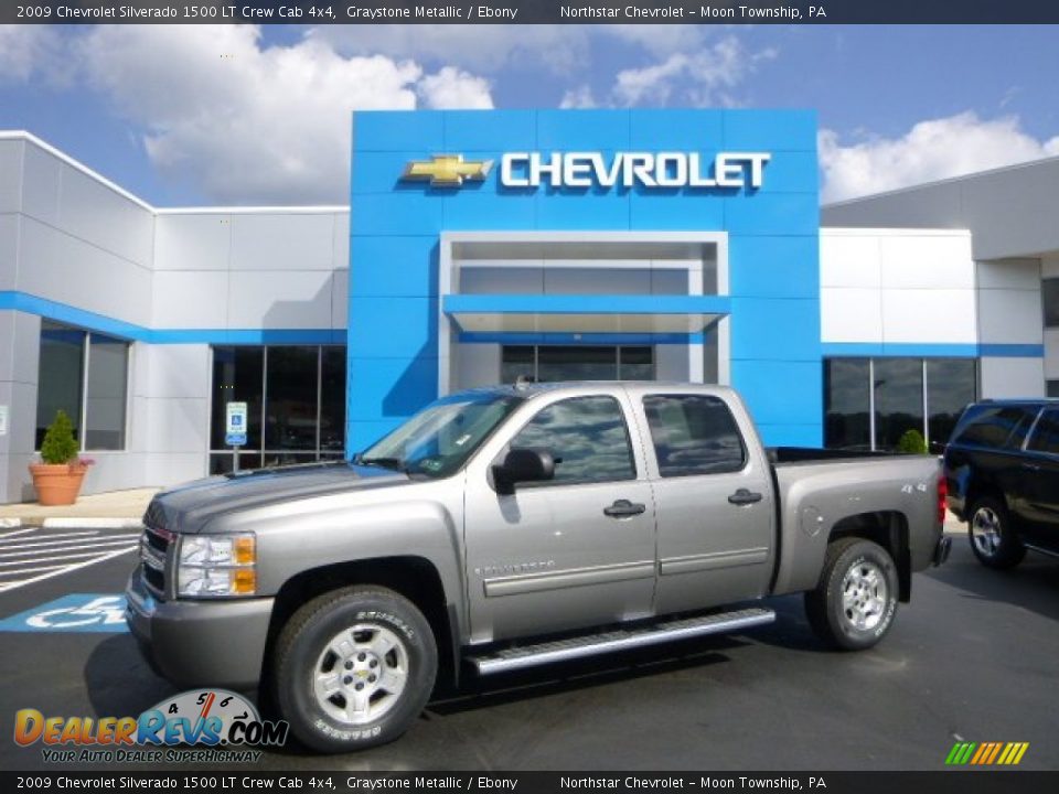 2009 Chevrolet Silverado 1500 LT Crew Cab 4x4 Graystone Metallic / Ebony Photo #1