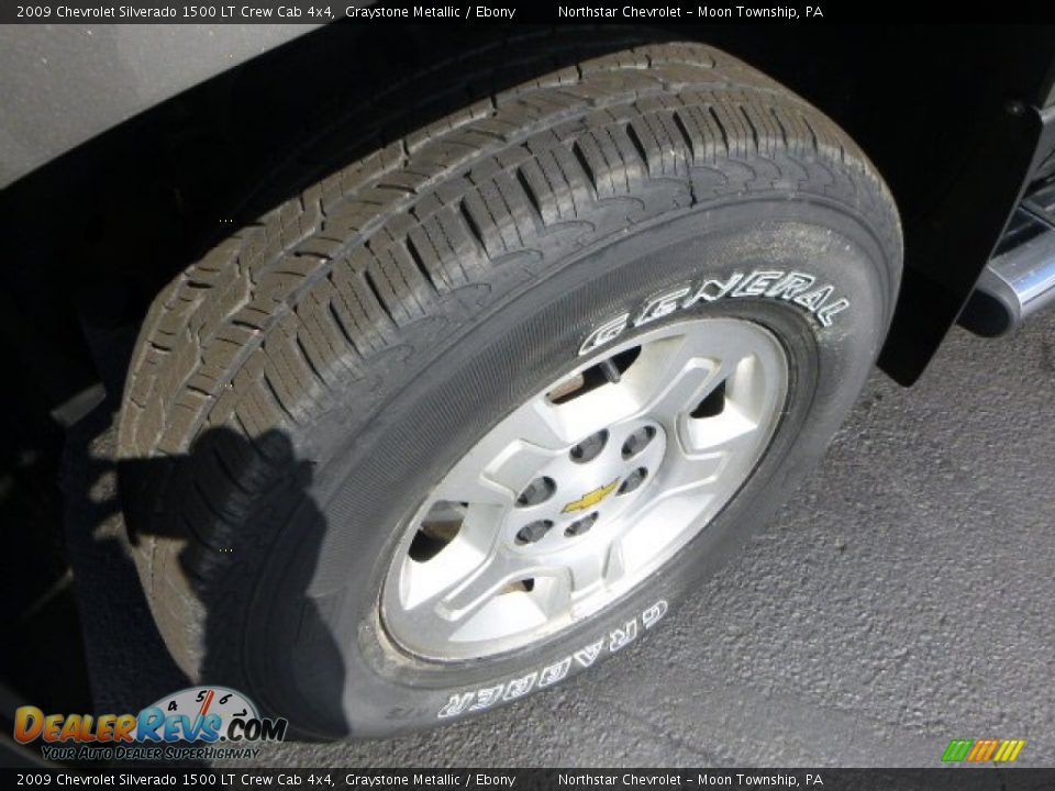 2009 Chevrolet Silverado 1500 LT Crew Cab 4x4 Graystone Metallic / Ebony Photo #9