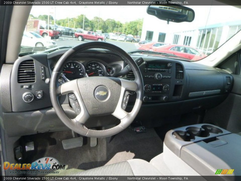 2009 Chevrolet Silverado 1500 LT Crew Cab 4x4 Graystone Metallic / Ebony Photo #13